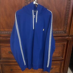 Polo by Ralph Lauren Men's Royal Blue Zip-Up Sweater